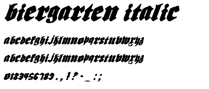 Biergarten Italic police