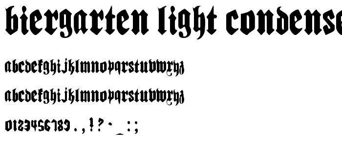 Biergarten Light Condensed police