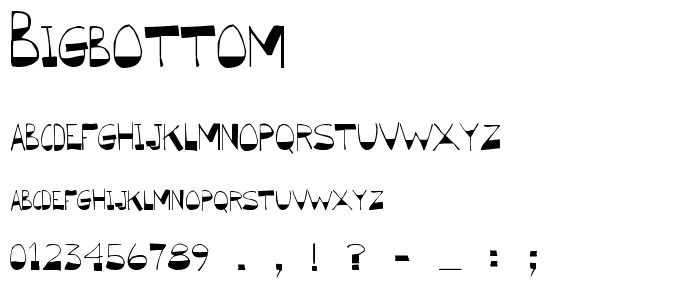 BigBottom font