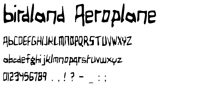 Birdland Aeroplane police