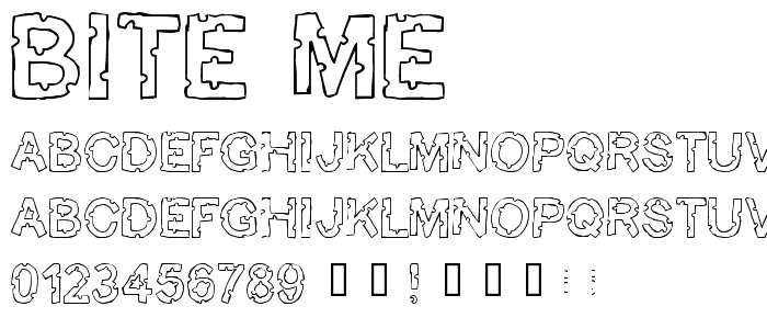 Bite me font