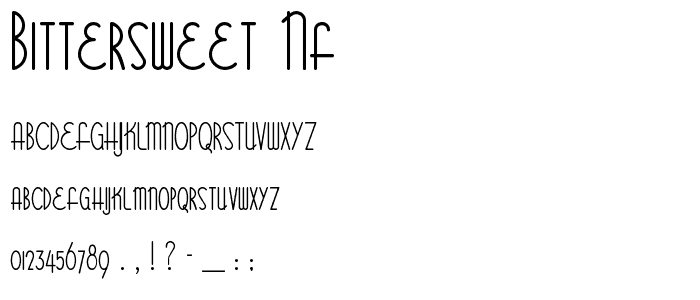 Bittersweet NF font