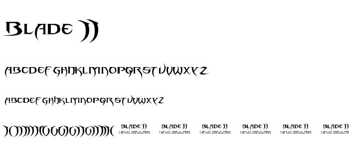 Blade 2 font