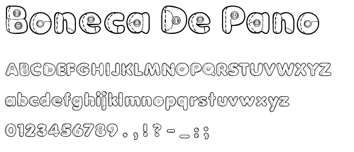 Boneca de Pano font