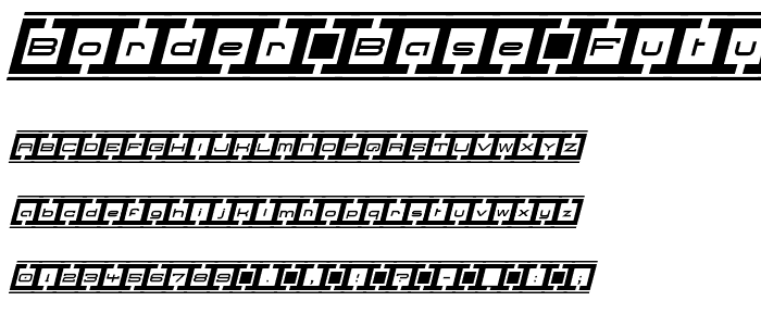 Border Base Future Italic font