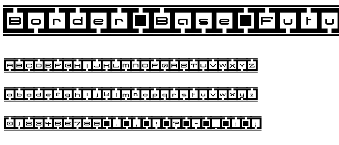 Border Base Future font