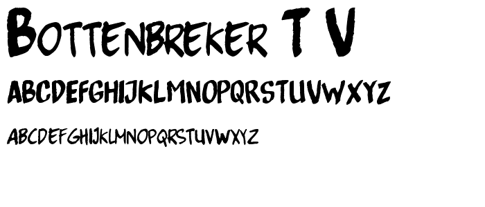 Bottenbreker T_V_ font