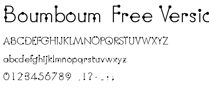 BoumBoum (Free version) font