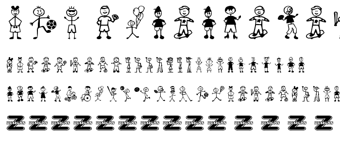 Boy Characters font