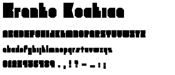 Branko Kockica font