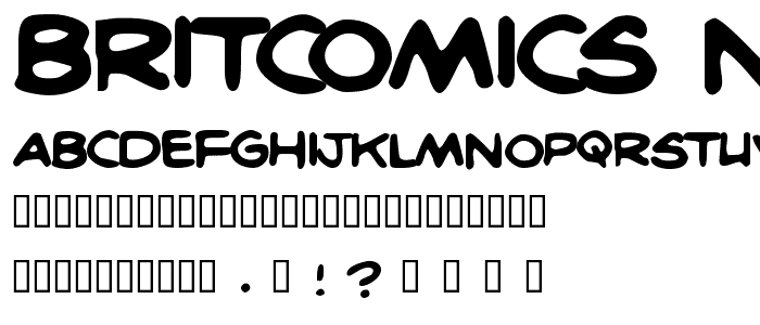 BritComics Normal font