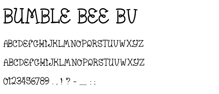 Bumble Bee BV Font : Script Handwritten : pickafont.com