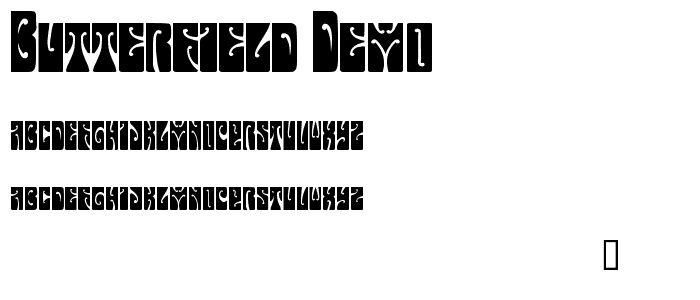 Butterfield Demo font