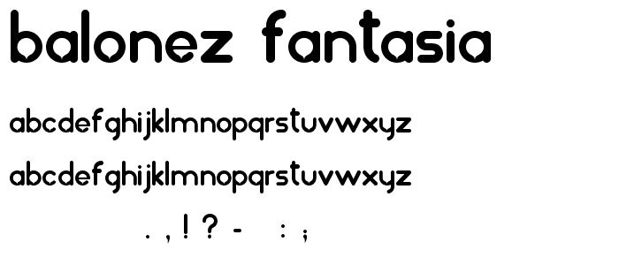 balonez fantasia font