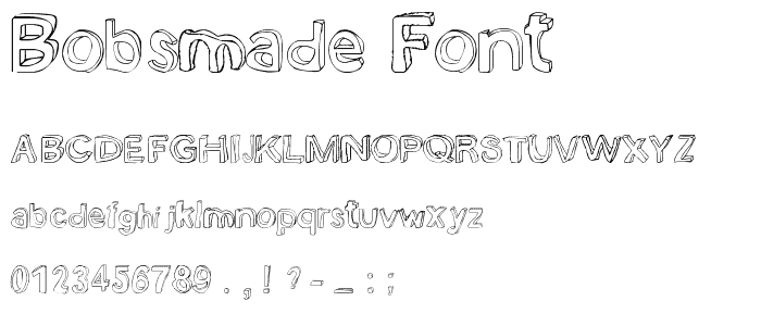 bobsmade font font