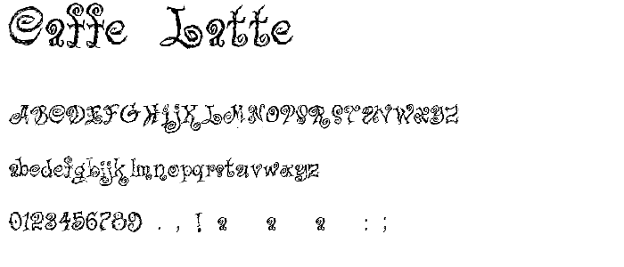 Caffe Latte font