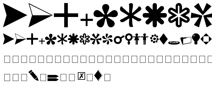 Carr Dingbats 1 font