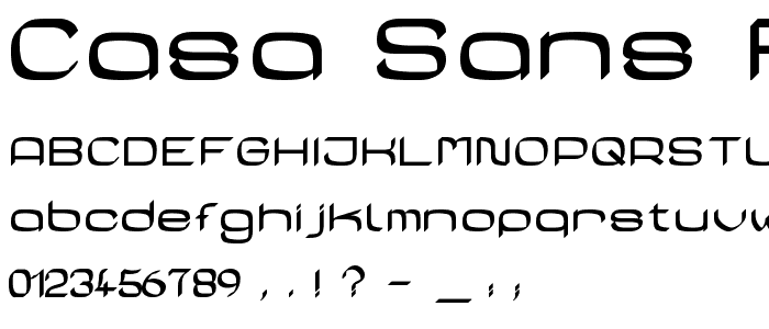 Casa Sans Fettig Bold font