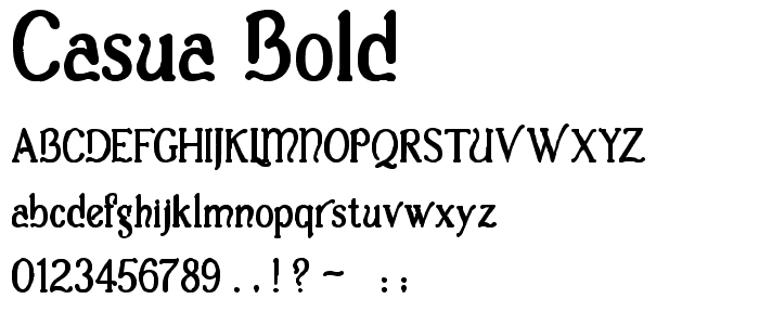 Casua_Bold font