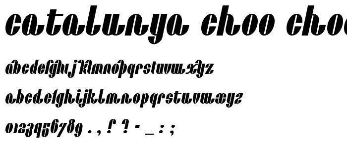 Catalunya Choo Choo NF font