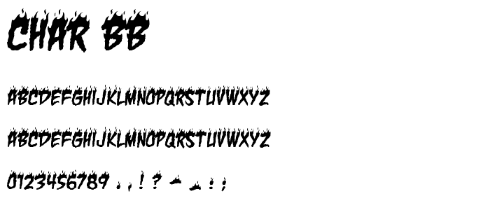 Char BB font