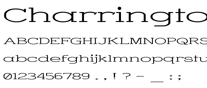 Charrington Superwide font