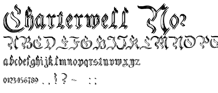 Charterwell No2 font