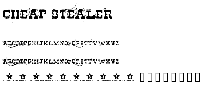 Cheap Stealer font