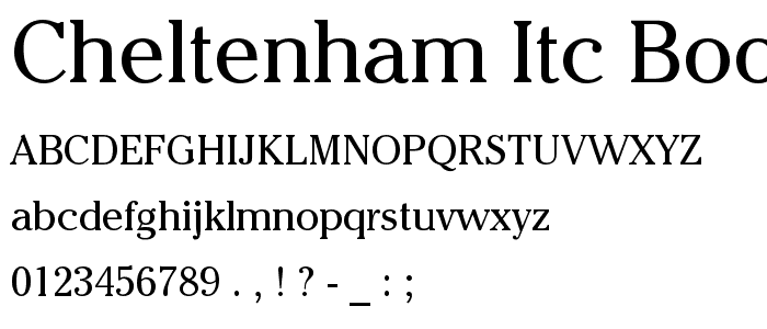 Cheltenham ITC Book BT font