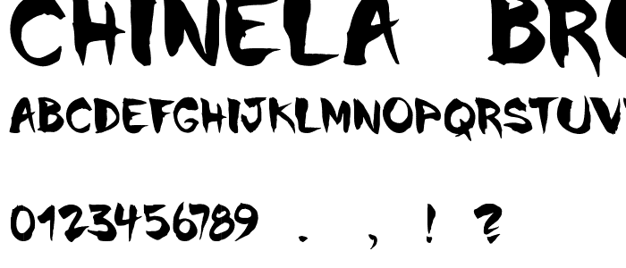 Chinela Brush font