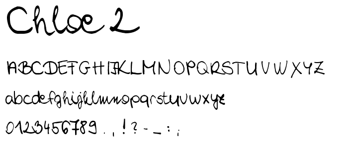 Chloe 2 font