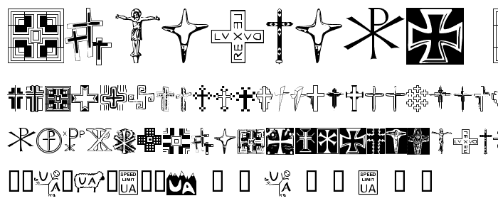 Christian Crosses II font