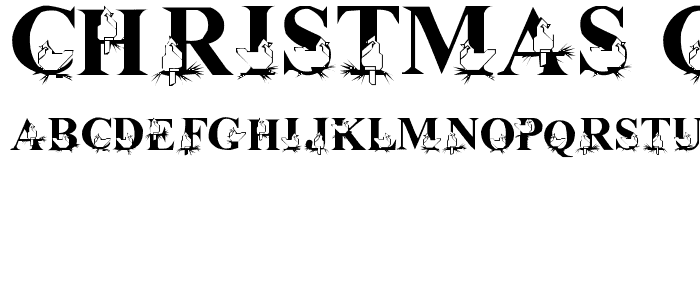 Christmas Cardinals font