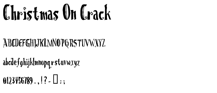 Christmas On Crack font