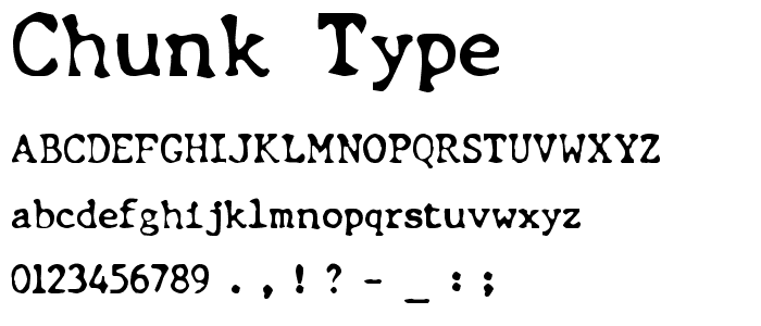 Chunk Type font