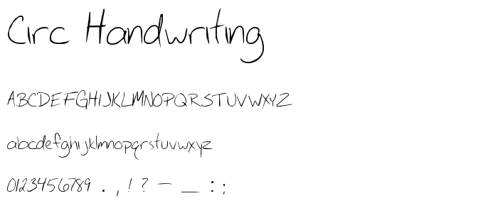 Circ Handwriting police