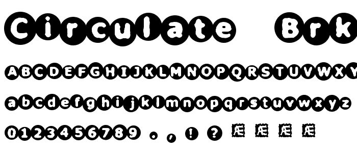 Circulate (BRK) font