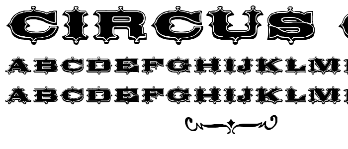 Circus Ornate font