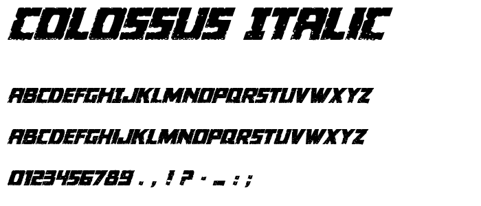 Colossus Italic police