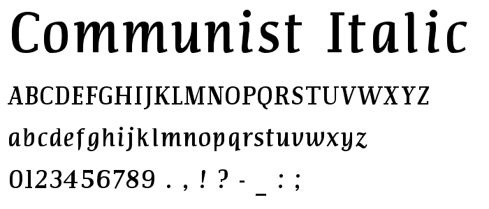 Communist Italic police