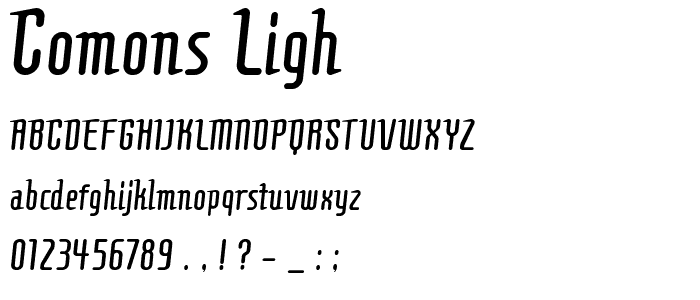 Comons Ligh? font