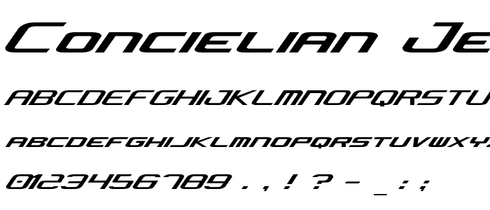 Concielian Jet font