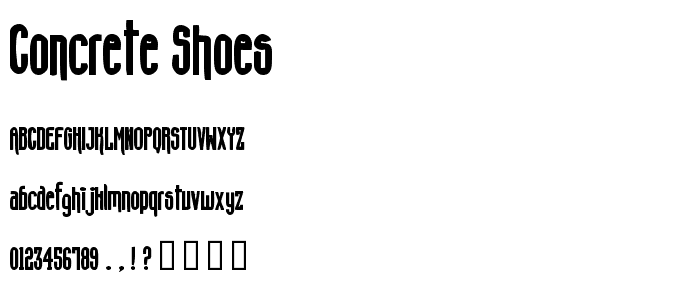 Concrete Shoes font