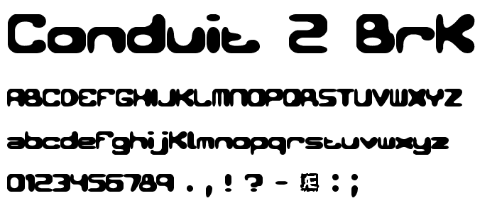 Conduit 2 BRK font