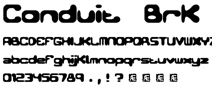 Conduit (BRK) font