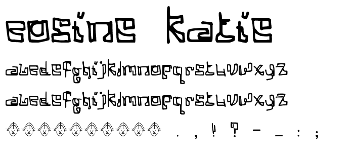 Cosine Katie font