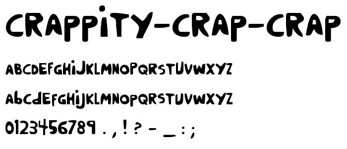 Crappity-Crap-Crap Cond font