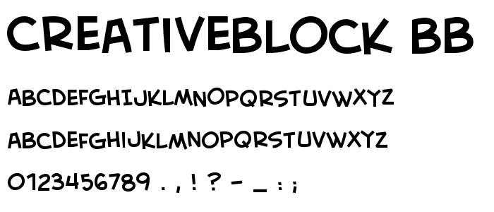 CreativeBlock BB font