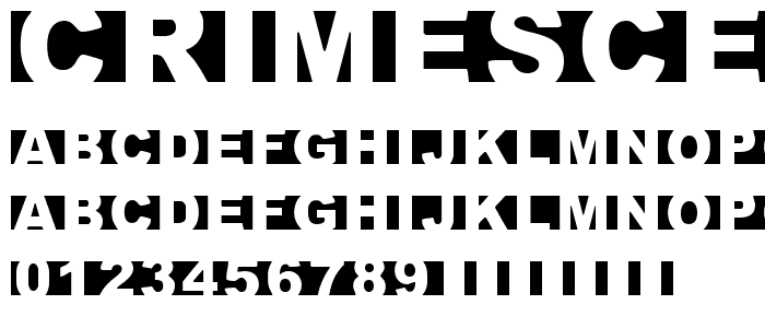 Crimescene Afterimage font