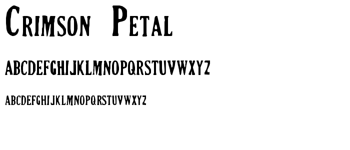 Crimson Petal font